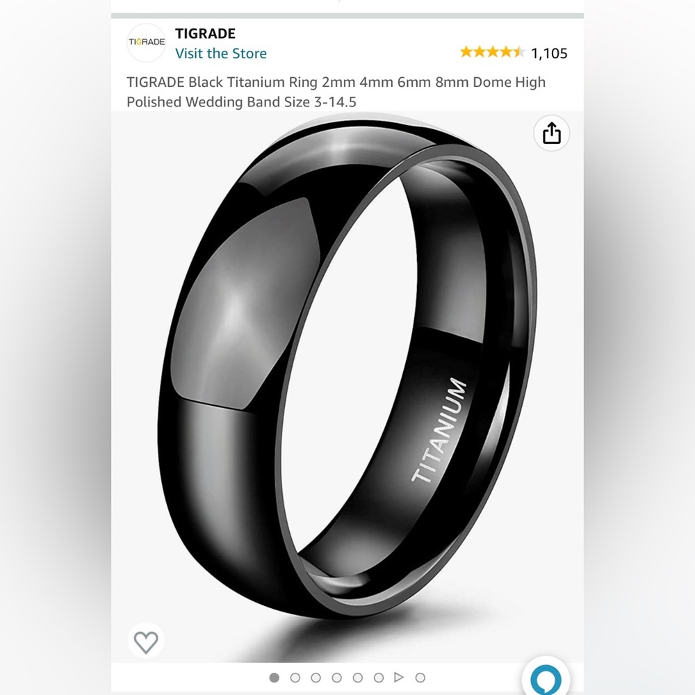 Titanium ring